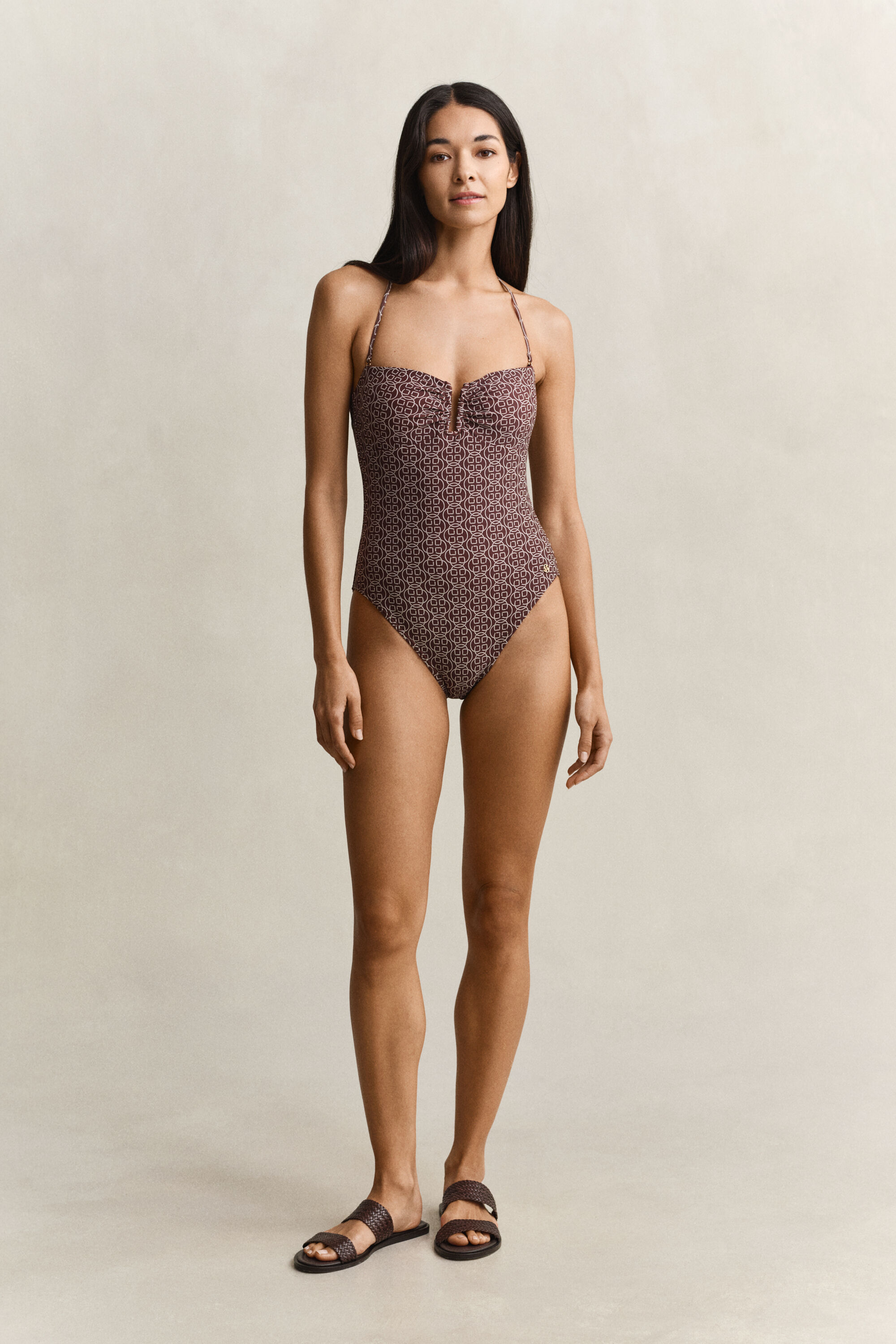 Fato de banho acolchoado estampado