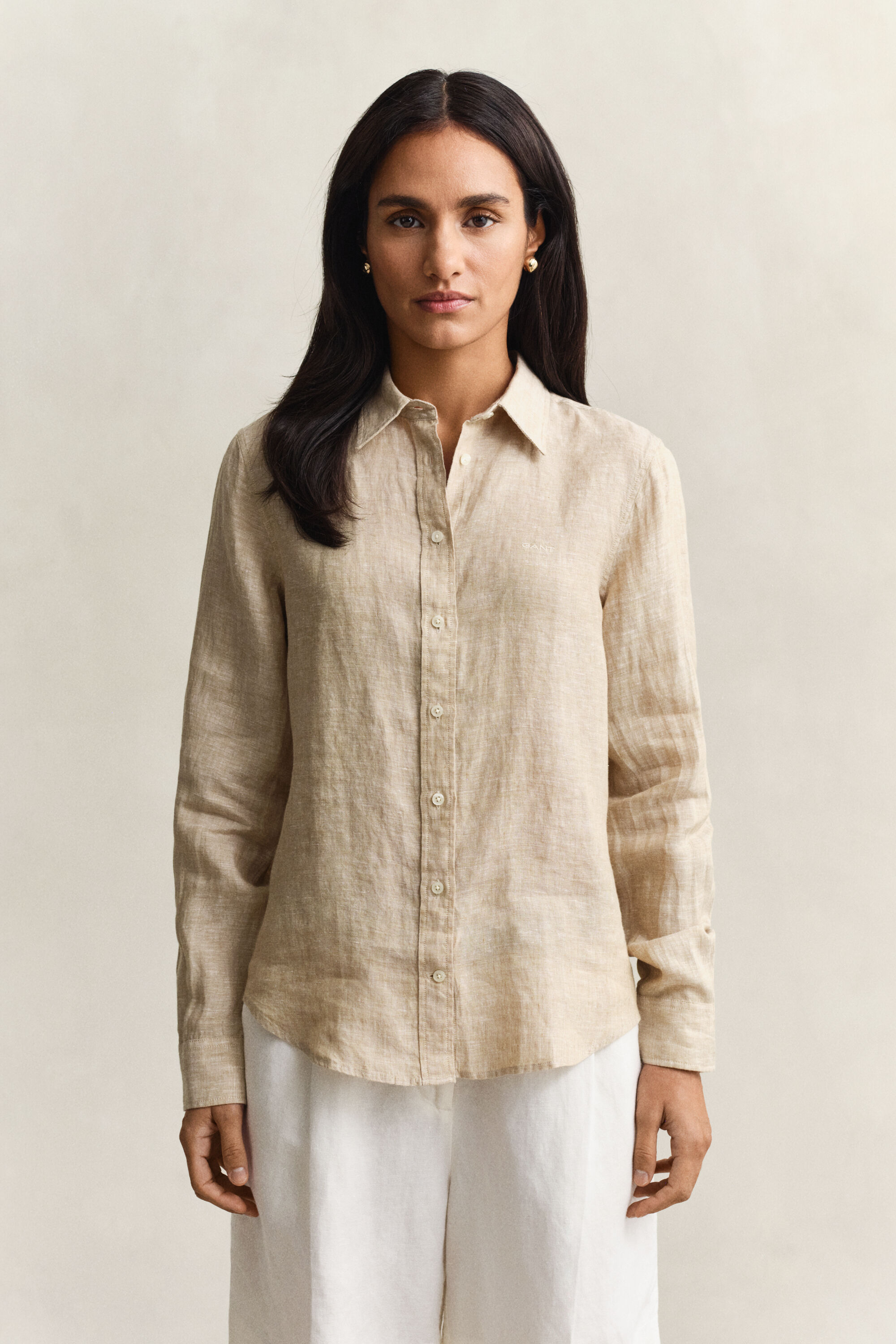 Camisa de linho regular fit