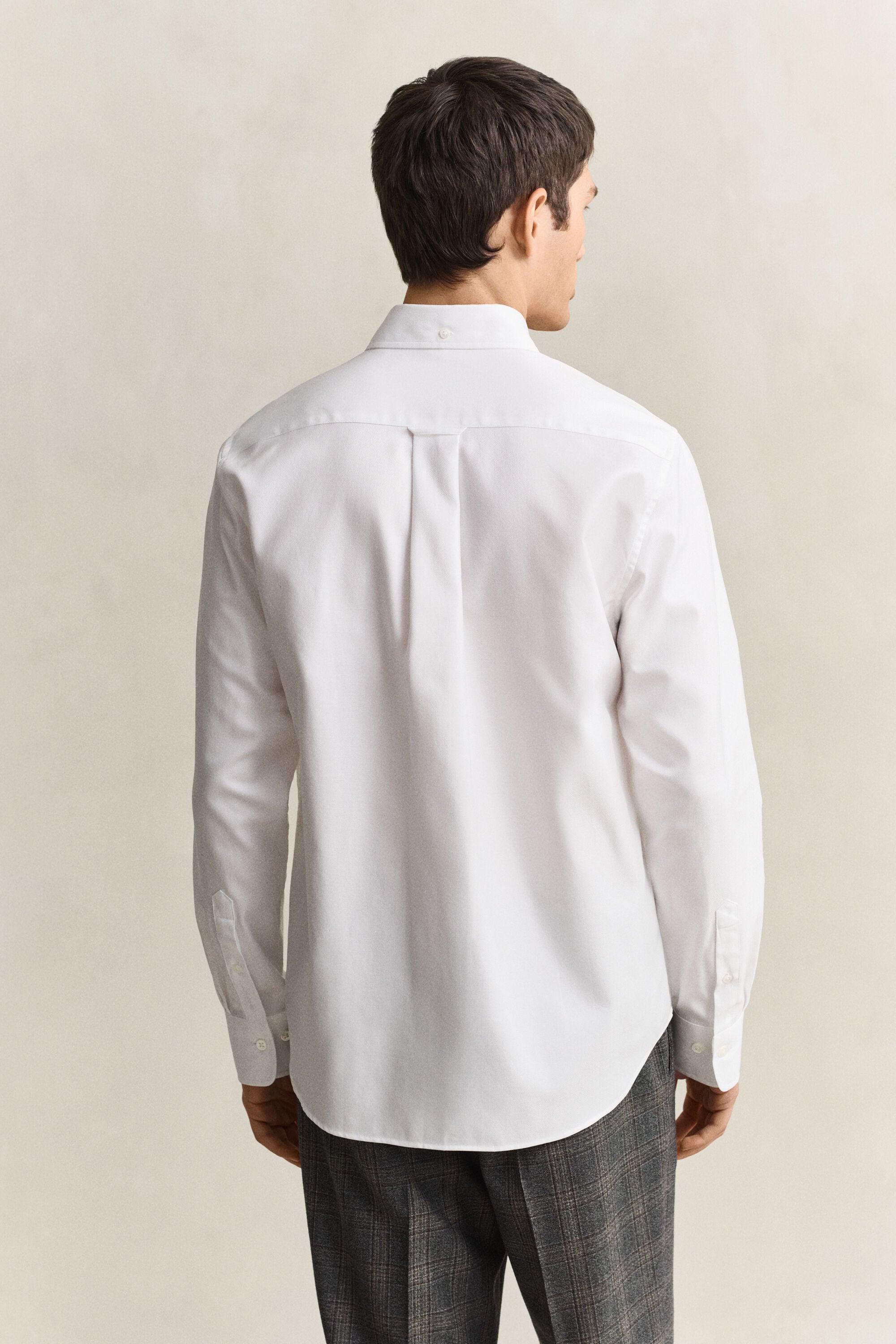 Vestido-camisa em sarja