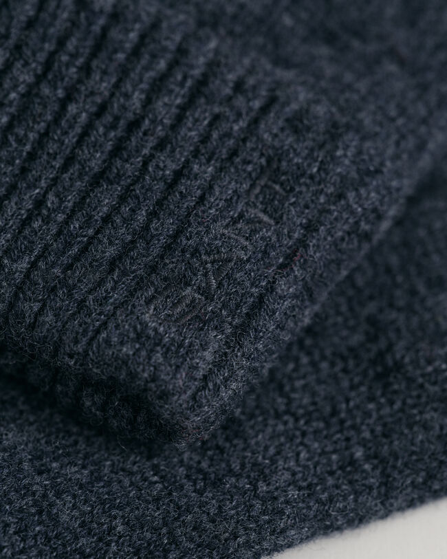 Luvas em malha de lã