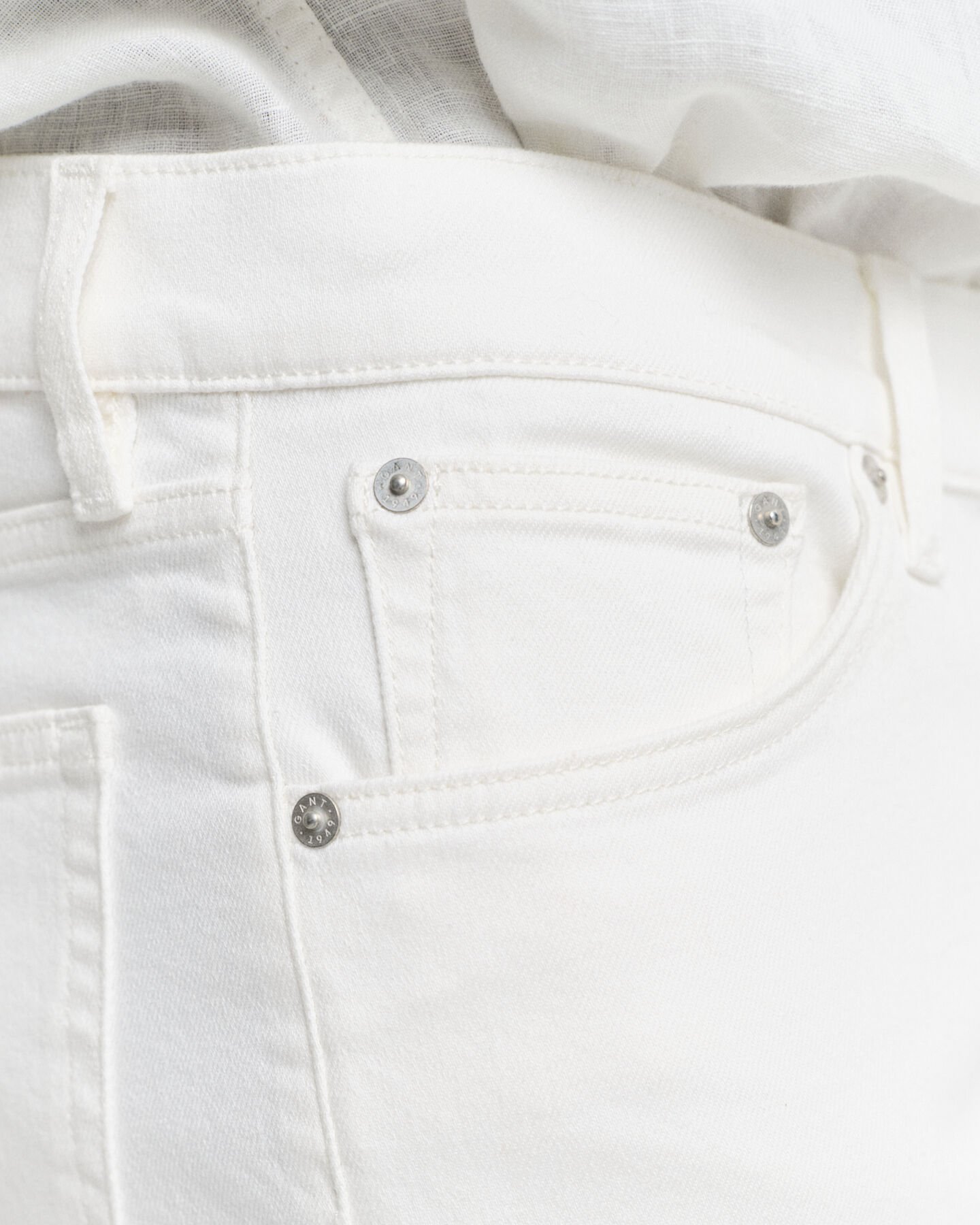 Calças de ganga brancas regular fit