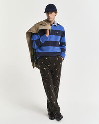 Heavy Rugger às riscas com colarinho em chambray