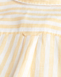 Camisa de linho às riscas relaxed fit