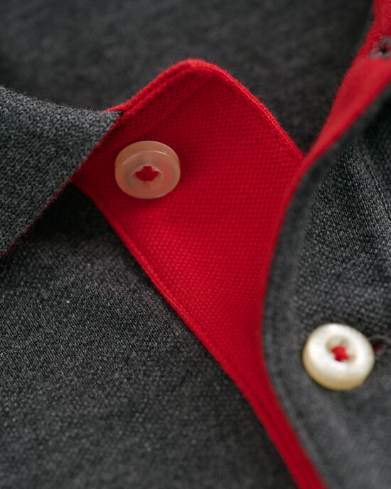 Rugger em algodão piqué contrastante