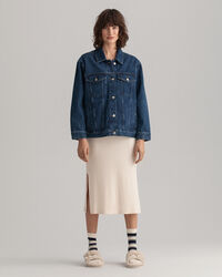 Casaco de ganga oversized