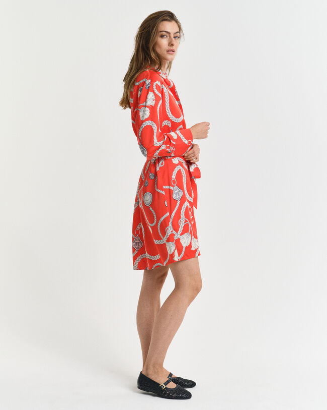 Vestido-camisa Sailing Print