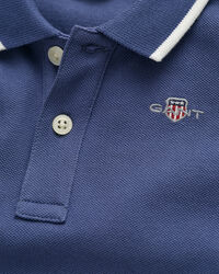 Rugger em algod&atilde;o piqu&eacute; com debrum contrastante Baby