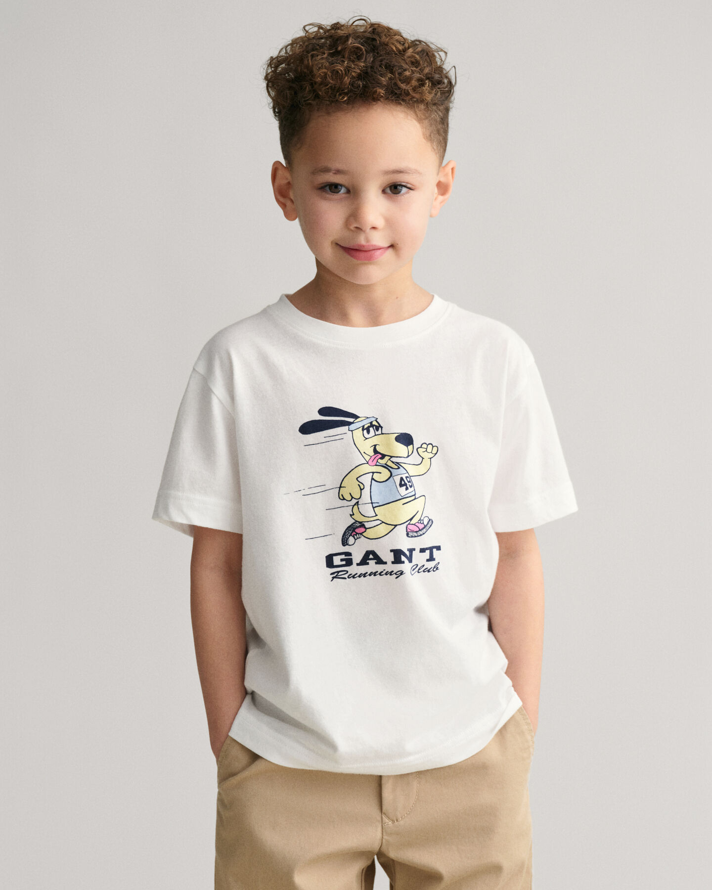 T-shirt com estampado GANT Running Dog Kids