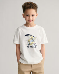 T-shirt com estampado GANT Running Dog Kids
