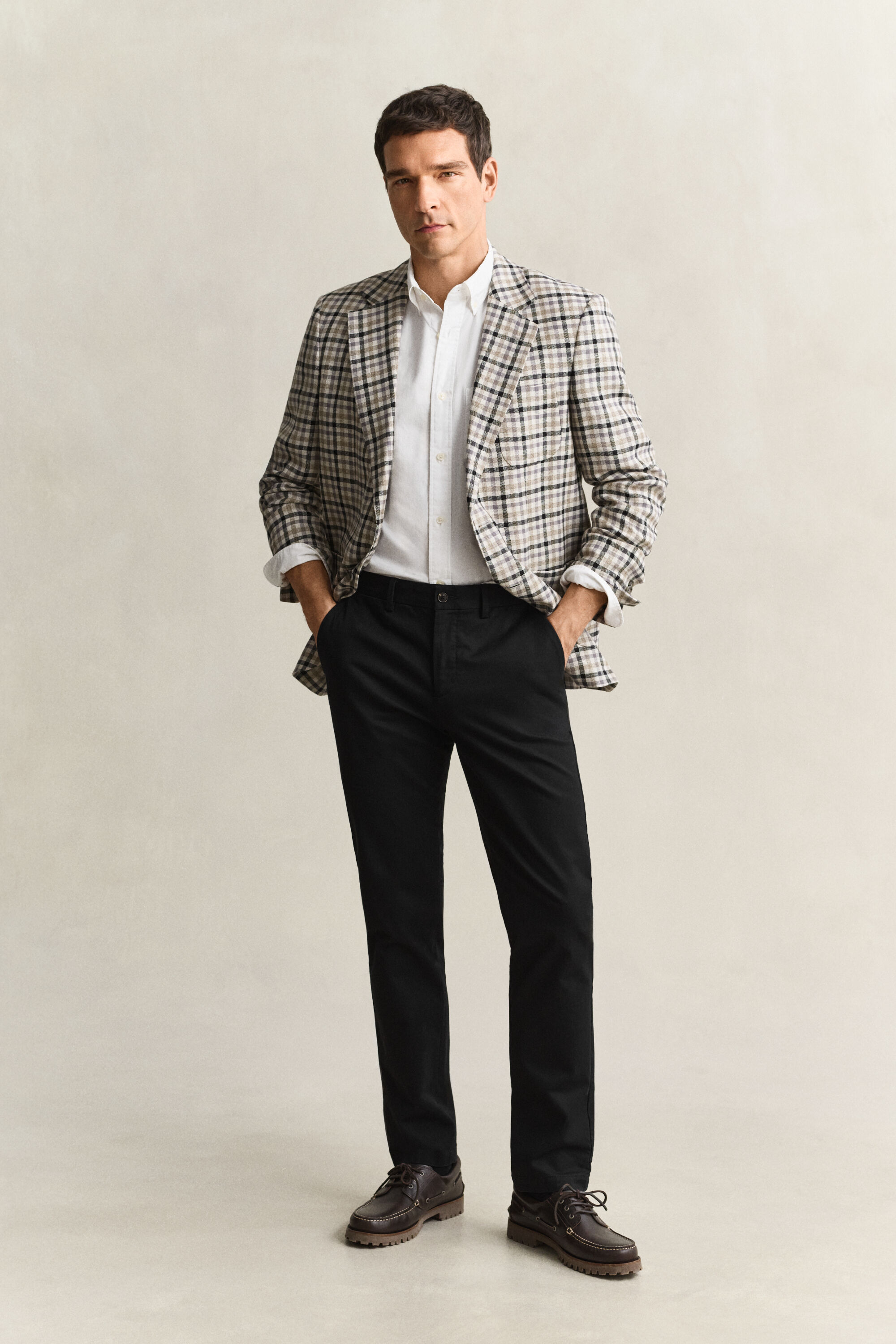 Calças chino elegantes slim fit
