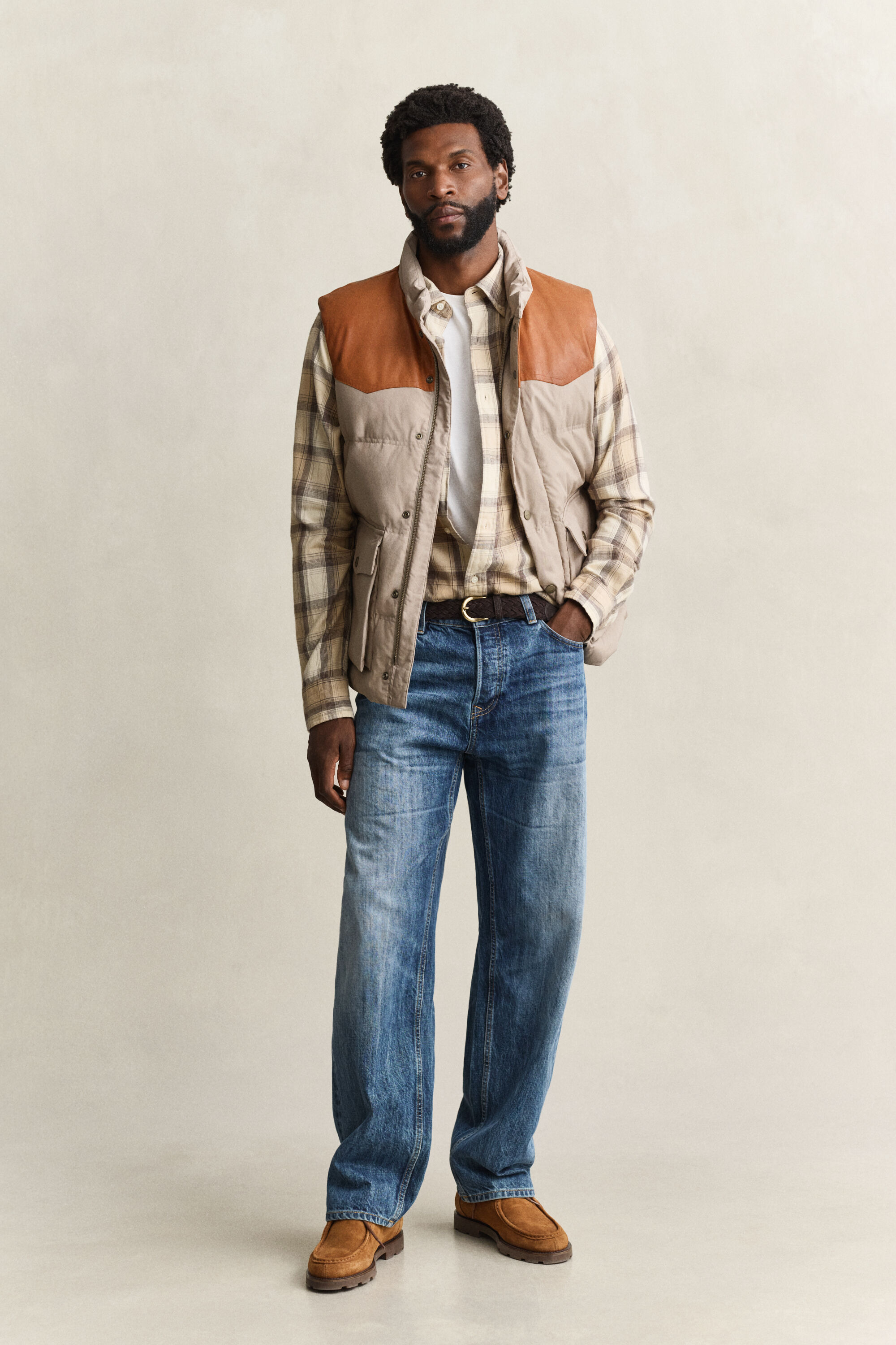 Camisa de flanela Windblown com padrão de xadrez