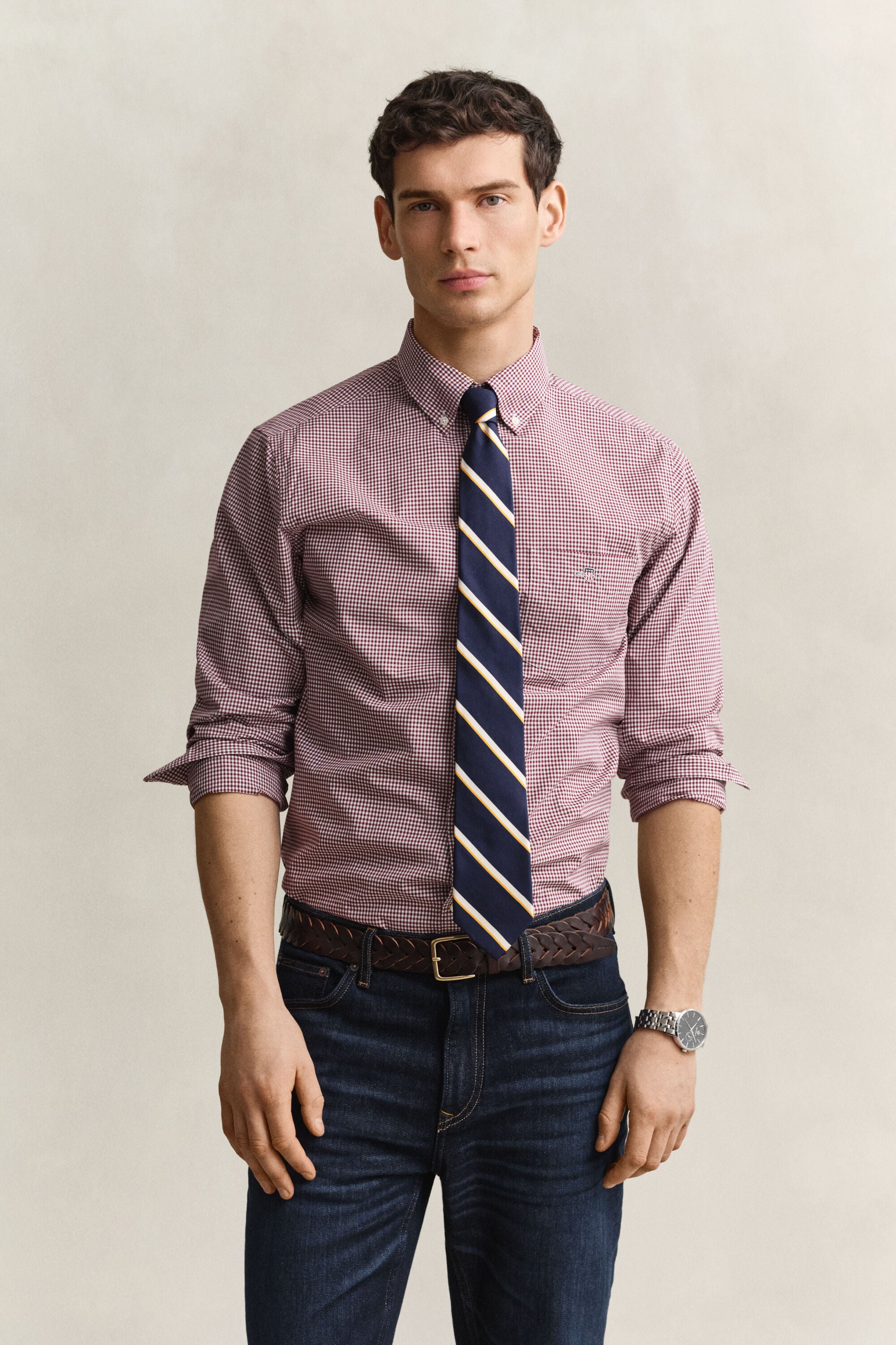Camisa em popelina Gingham Classic