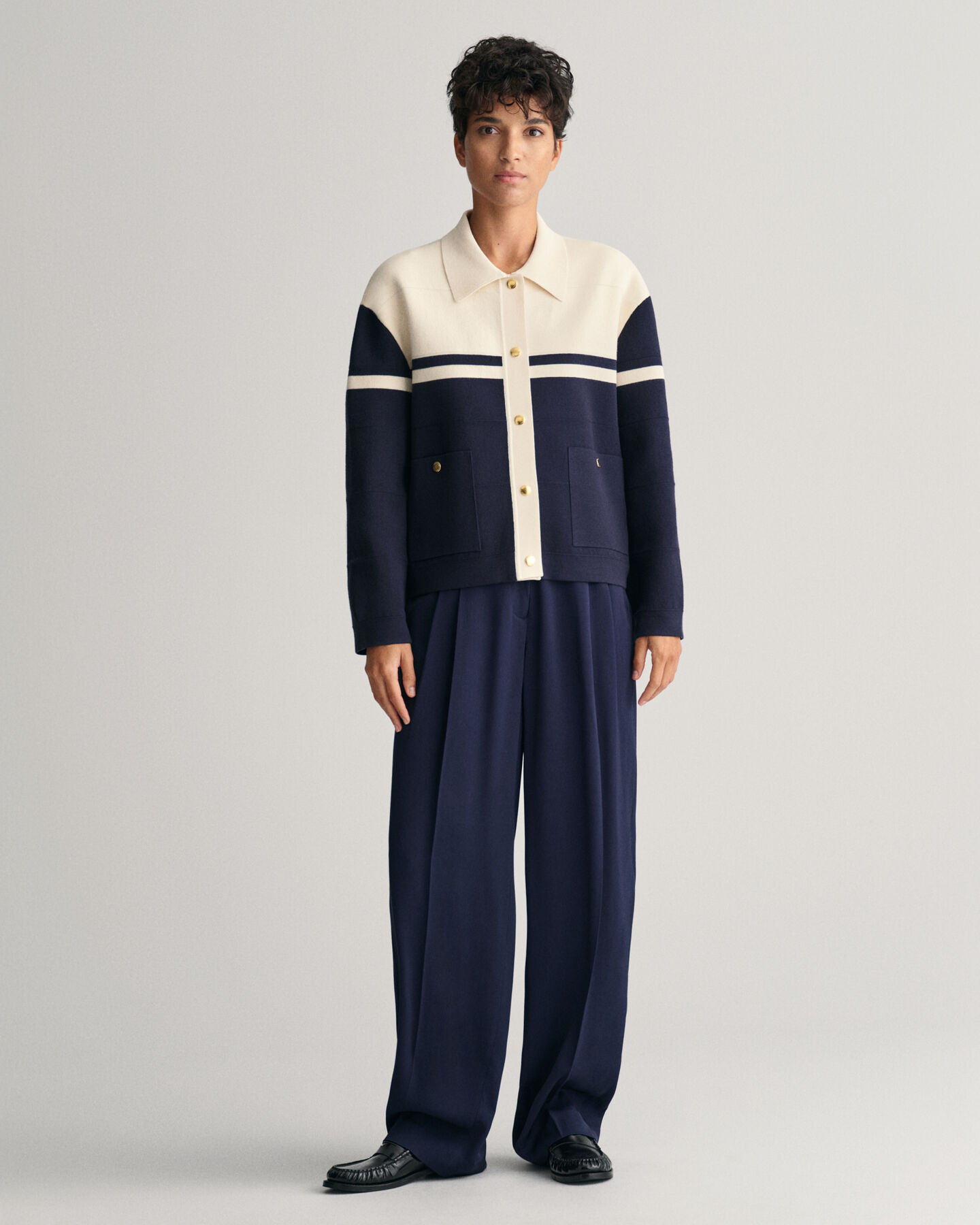 Casaco de malha Color Blocked