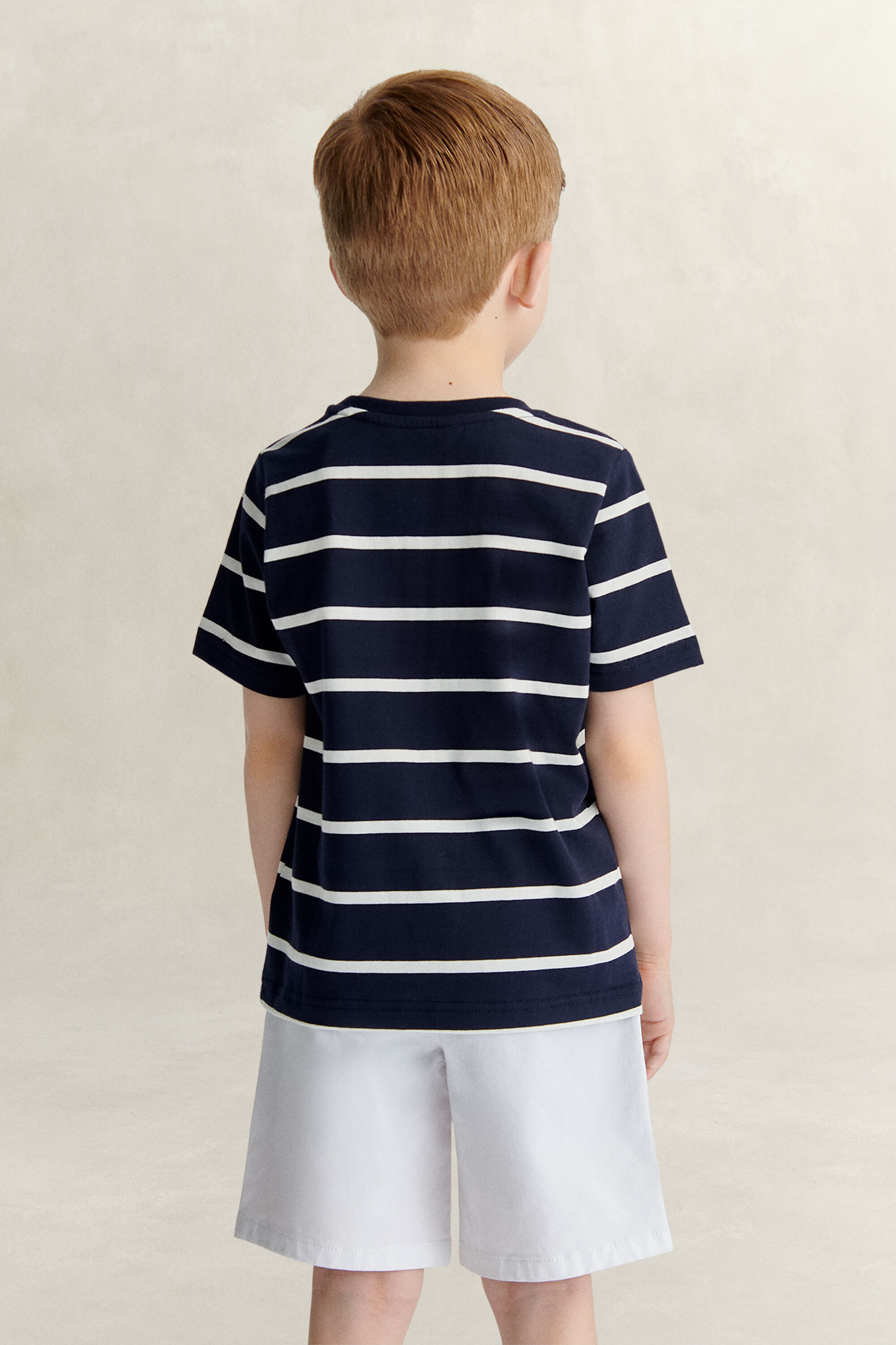 T-shirt gráfica às riscas Boys