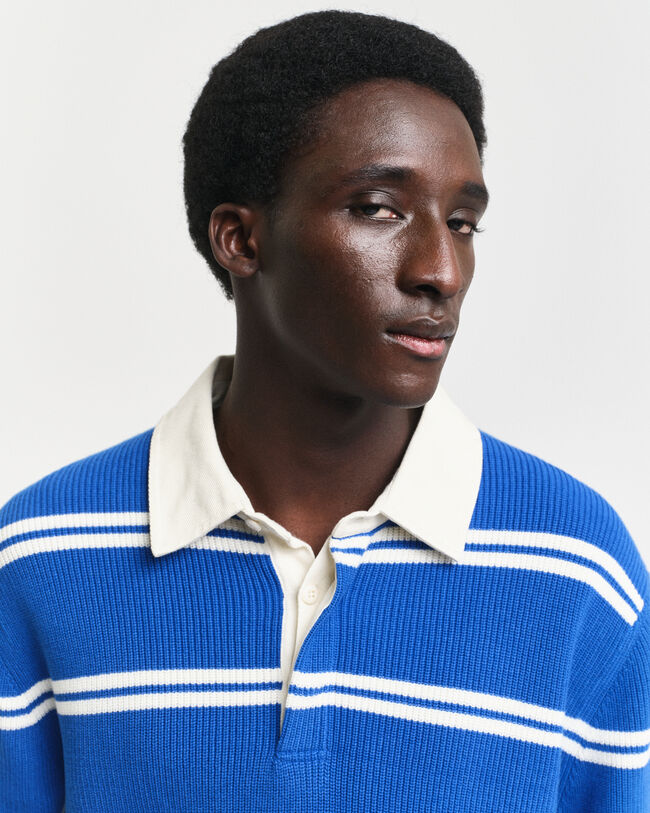 Rugger em algodão canelado