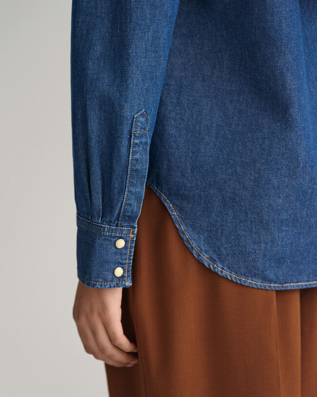 Camisa de ganga regular fit