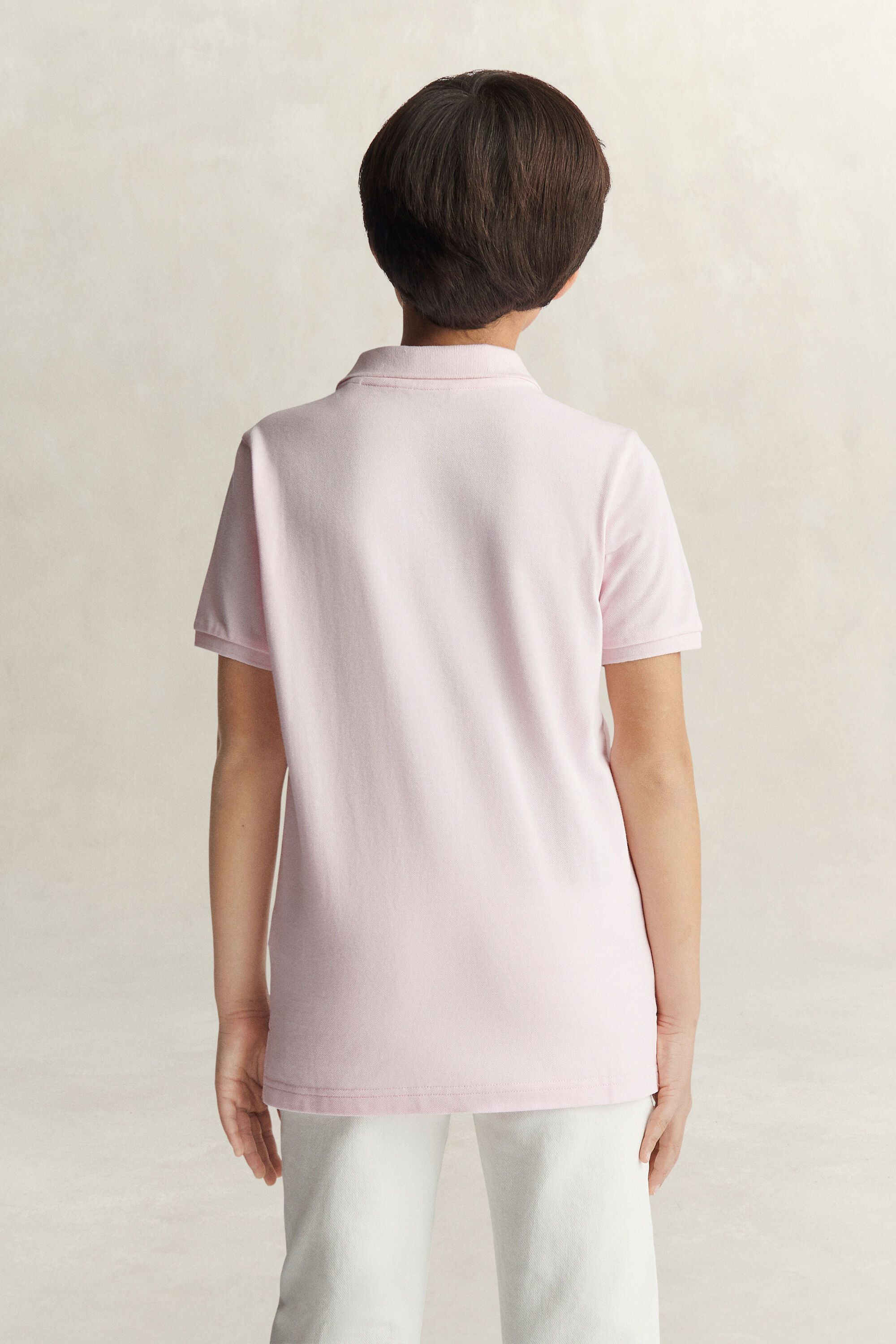 Polo em algodão piqué Shield Teens