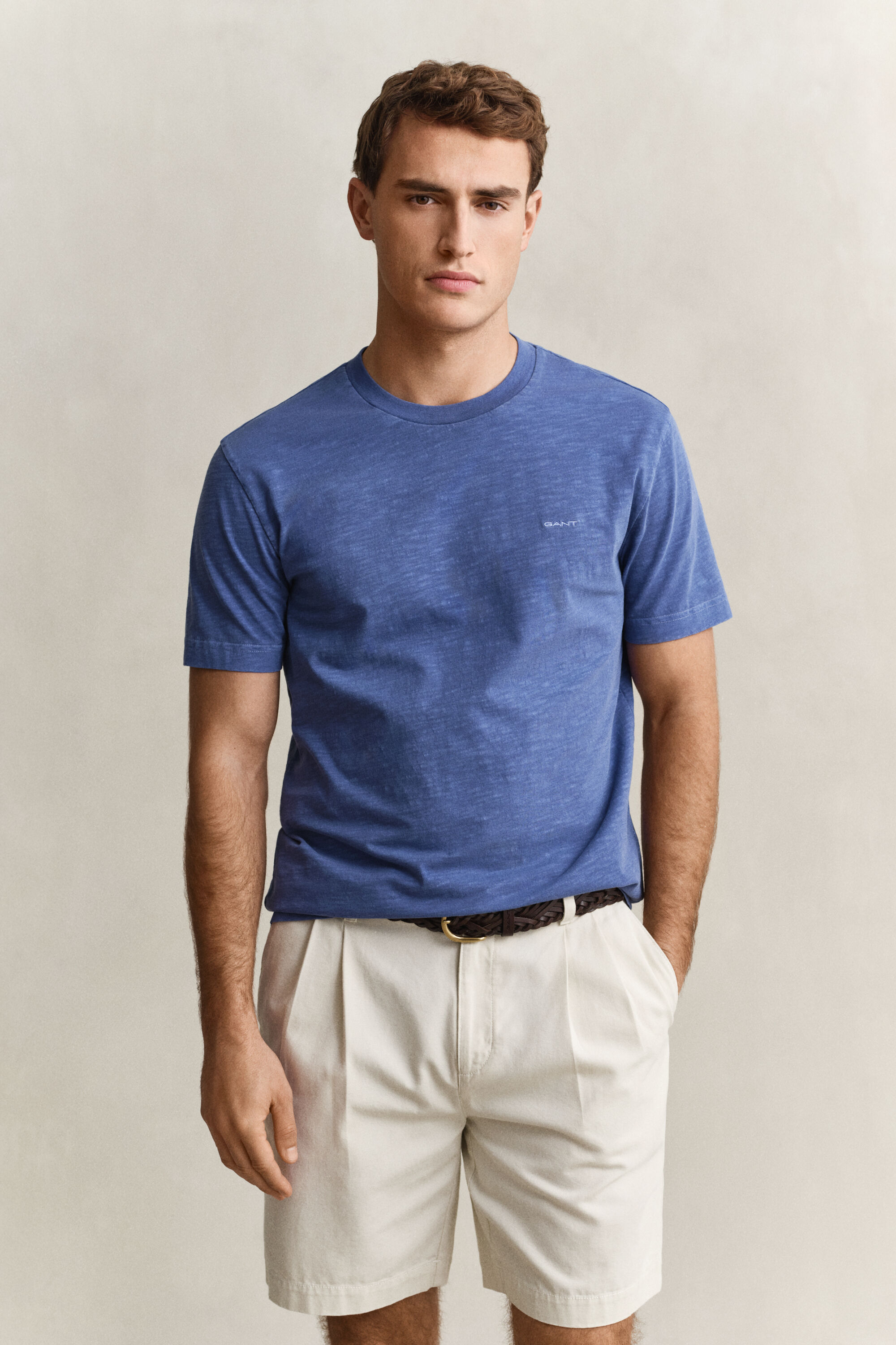 T-shirt com efeito desgastado