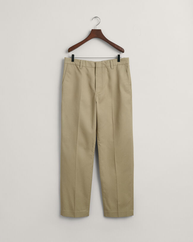 Calças chino utilitárias loose fit