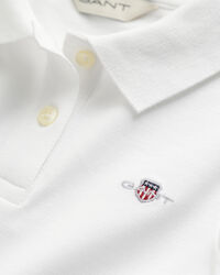 Top piqu&eacute; com folhos Shield Girls