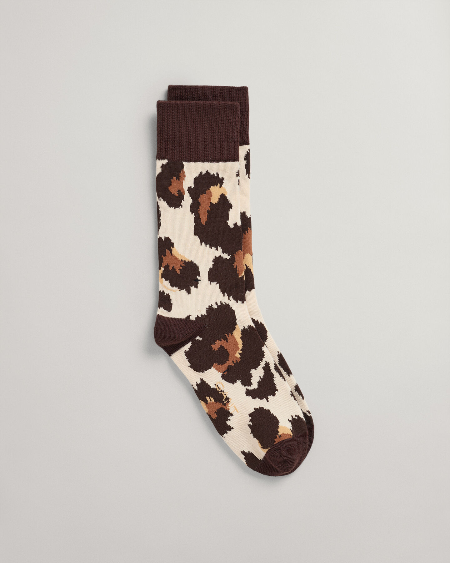 Meias com estampado de leopardo