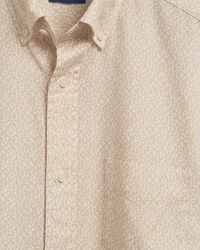 Camisa Oxford com padr&atilde;o paisley pequeno regular fit