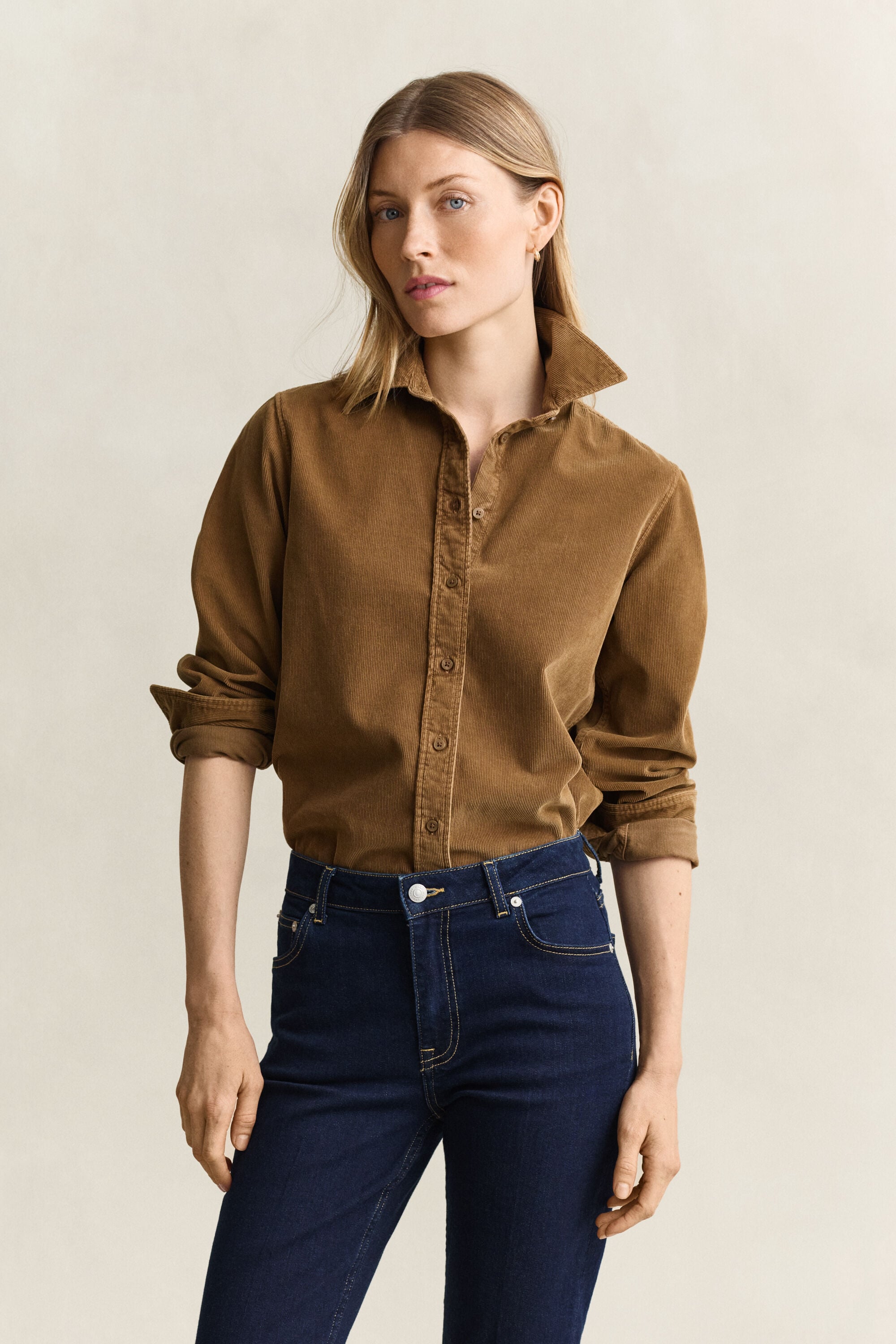 Camisa de bombazina regular fit