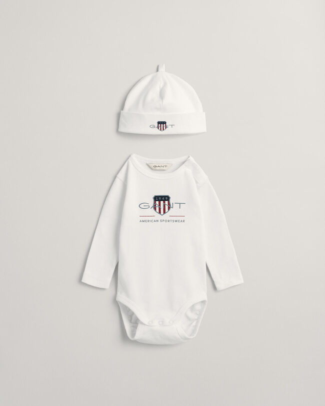 Body e gorro Archive Shield Baby