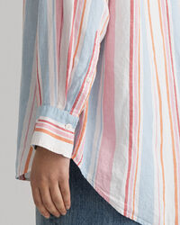 Camisa às riscas oversized