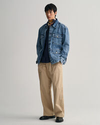 Camisa utilit&aacute;ria de manga curta relaxed fit