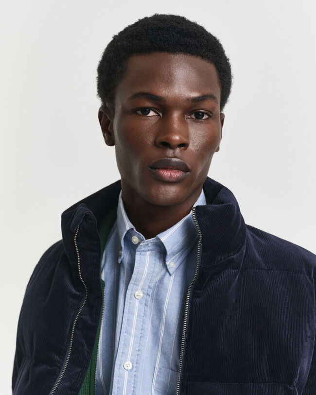 Blusão acolchoado em bombazina