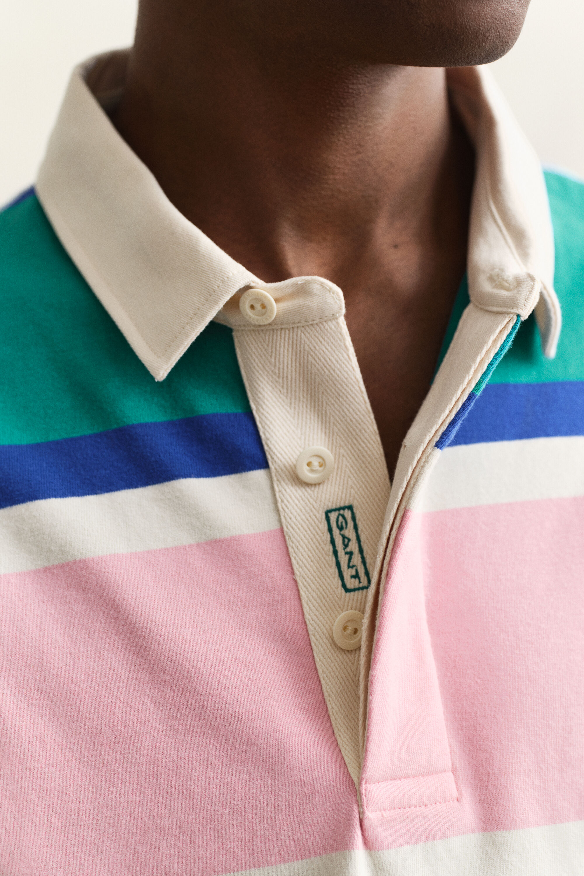 Rugger às riscas em bloco