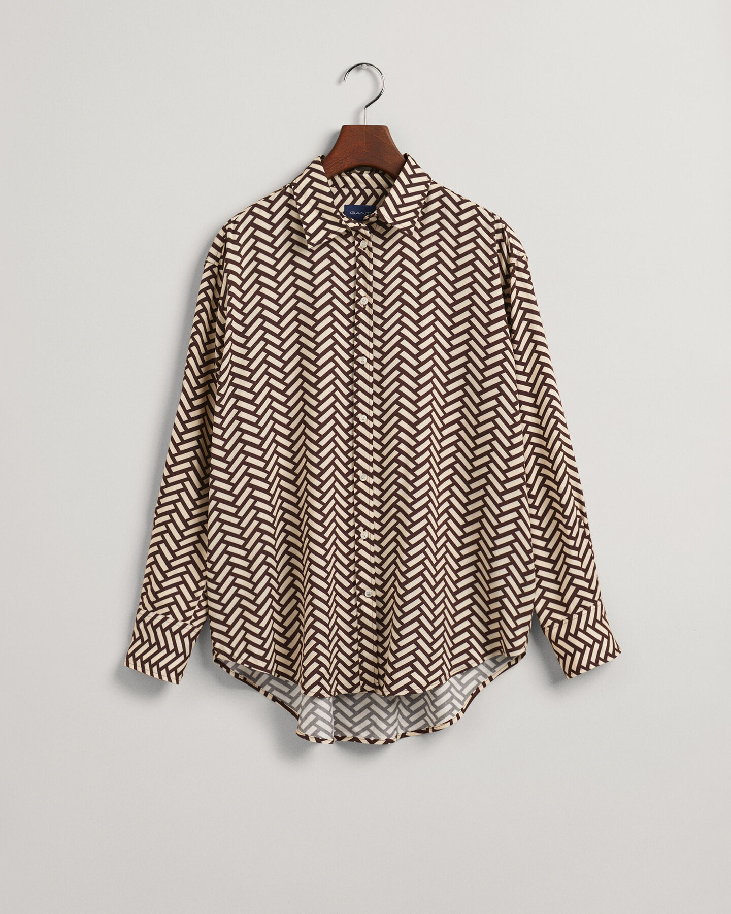 Camisa Geometric relaxed fit