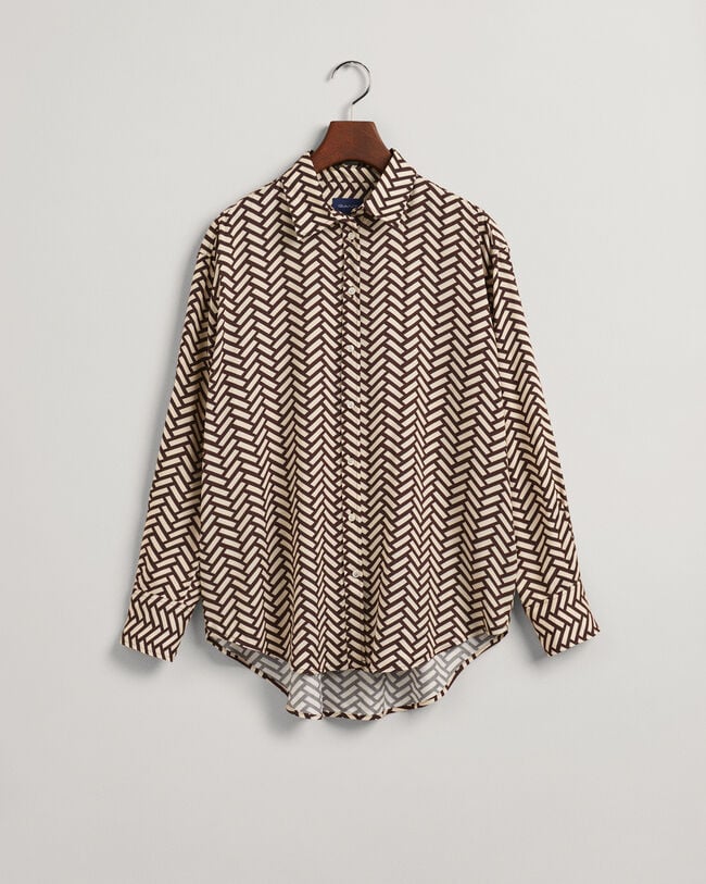 Camisa Geometric relaxed fit