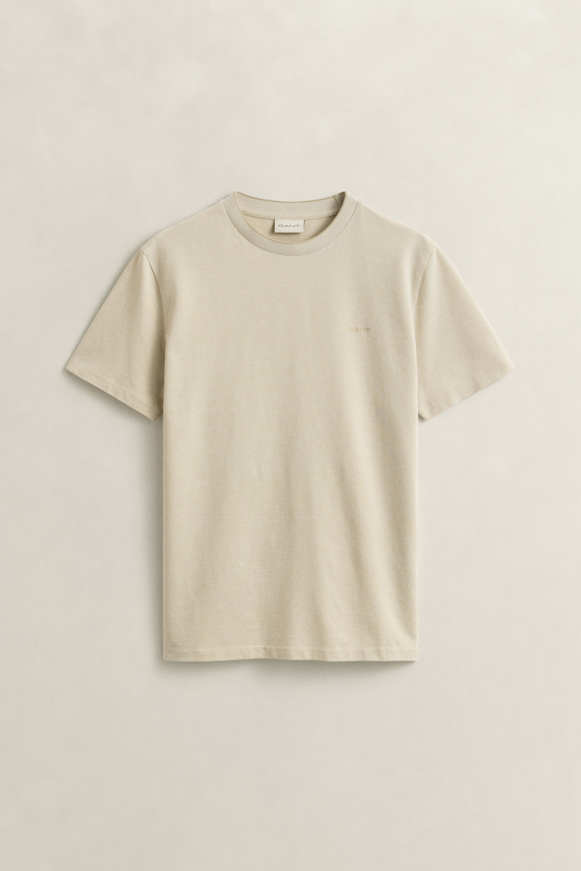 T-shirt em algodão piqué de dois tons