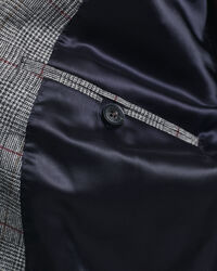 Blazer de fato com padrão de xadrez