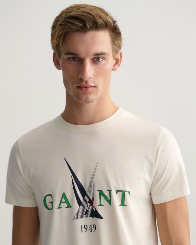 T-shirt com estampado Sail