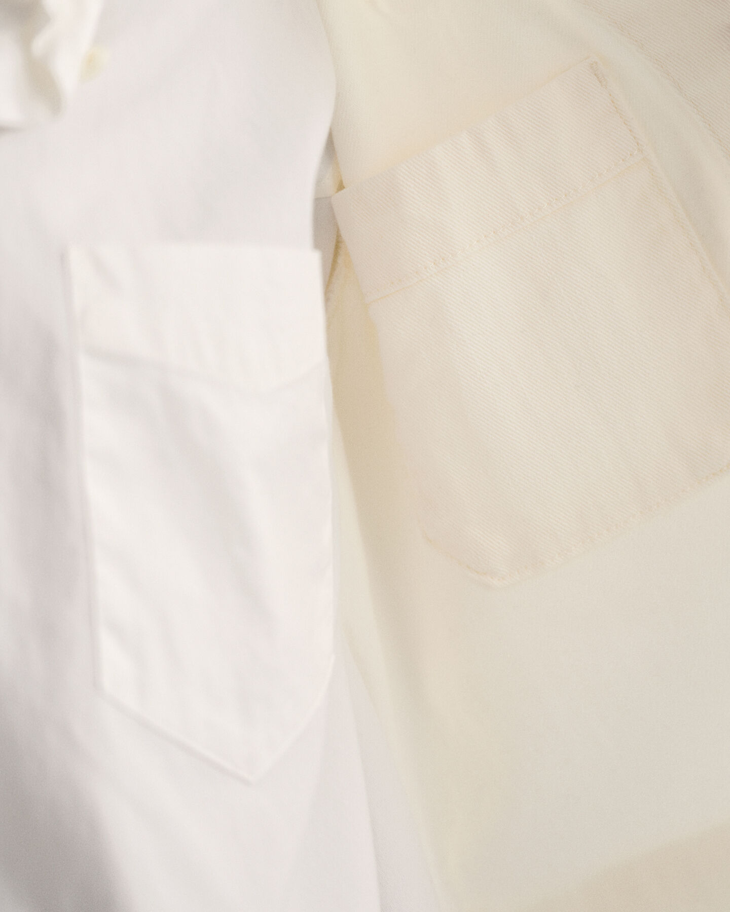 Casaco-camisa em sarja