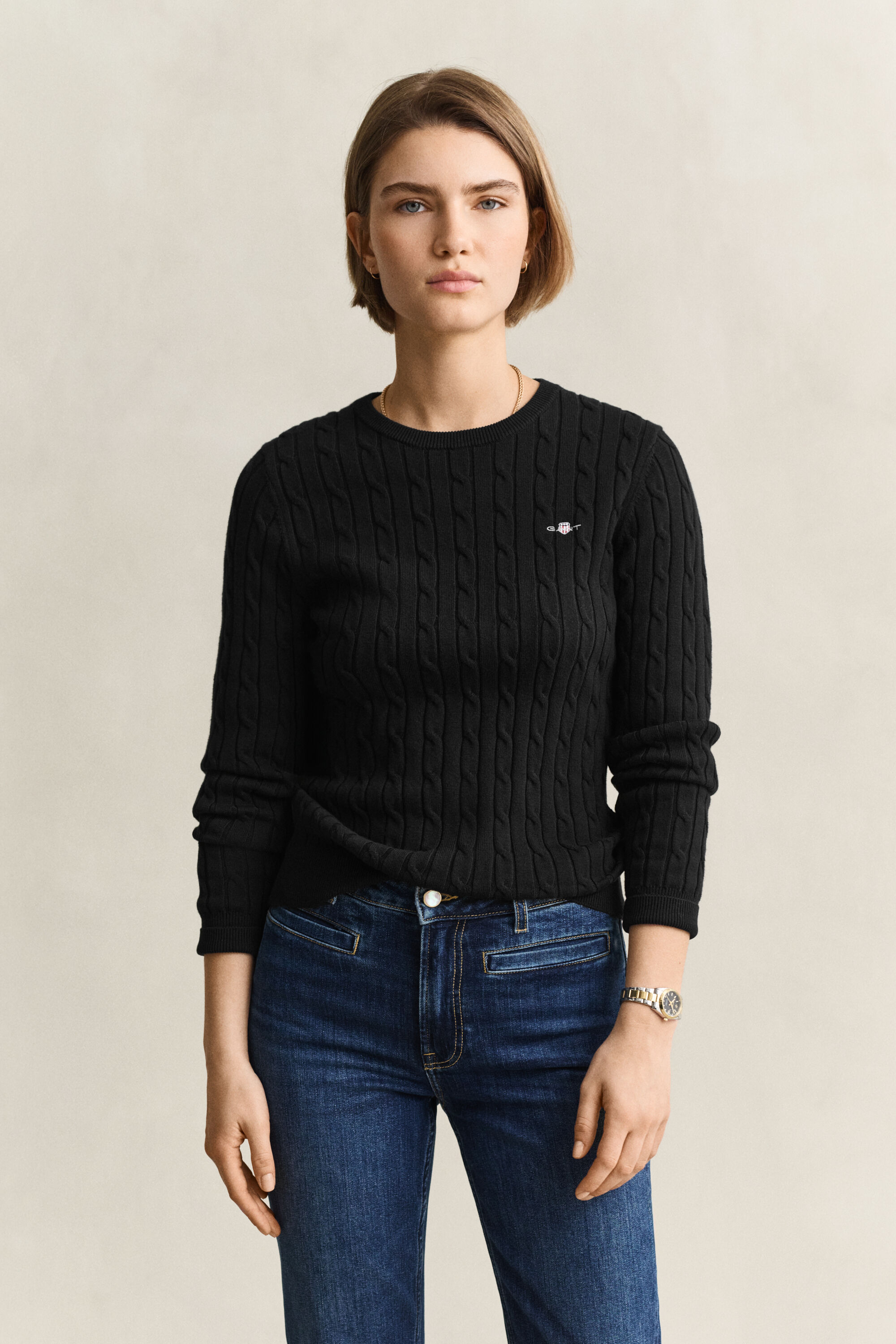 Camisola de malha entrançada Classic