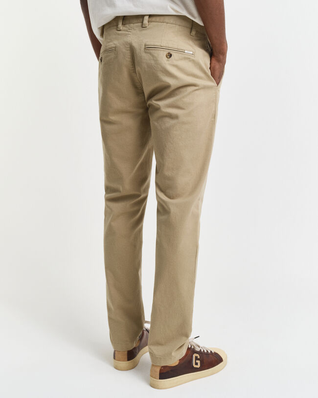 Calças chino super confortáveis slim fit