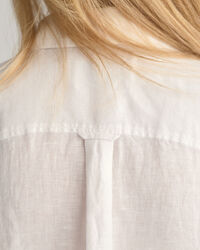 Camisa de linho com manga curta relaxed fit