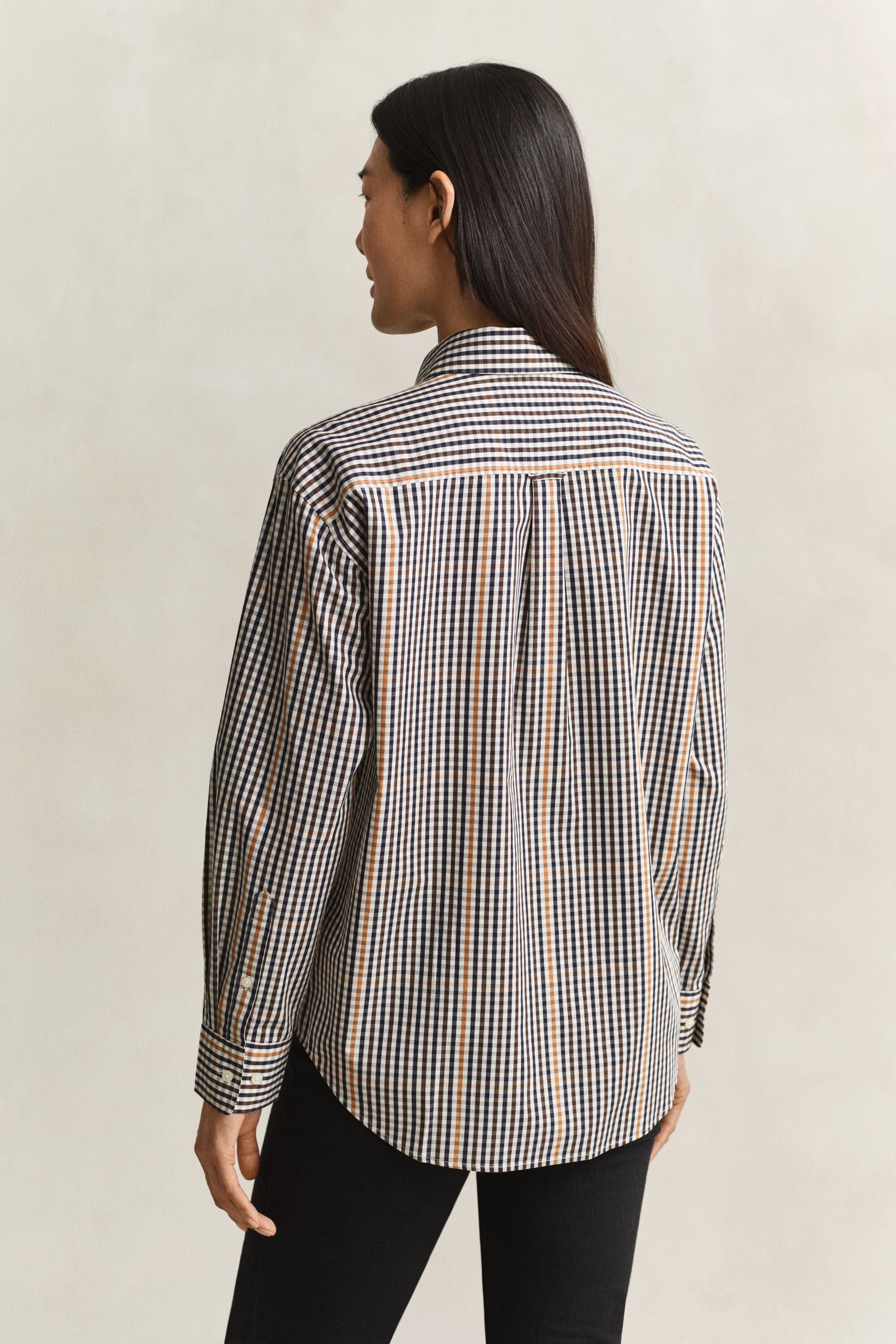 Camisa com padrão de xadrez