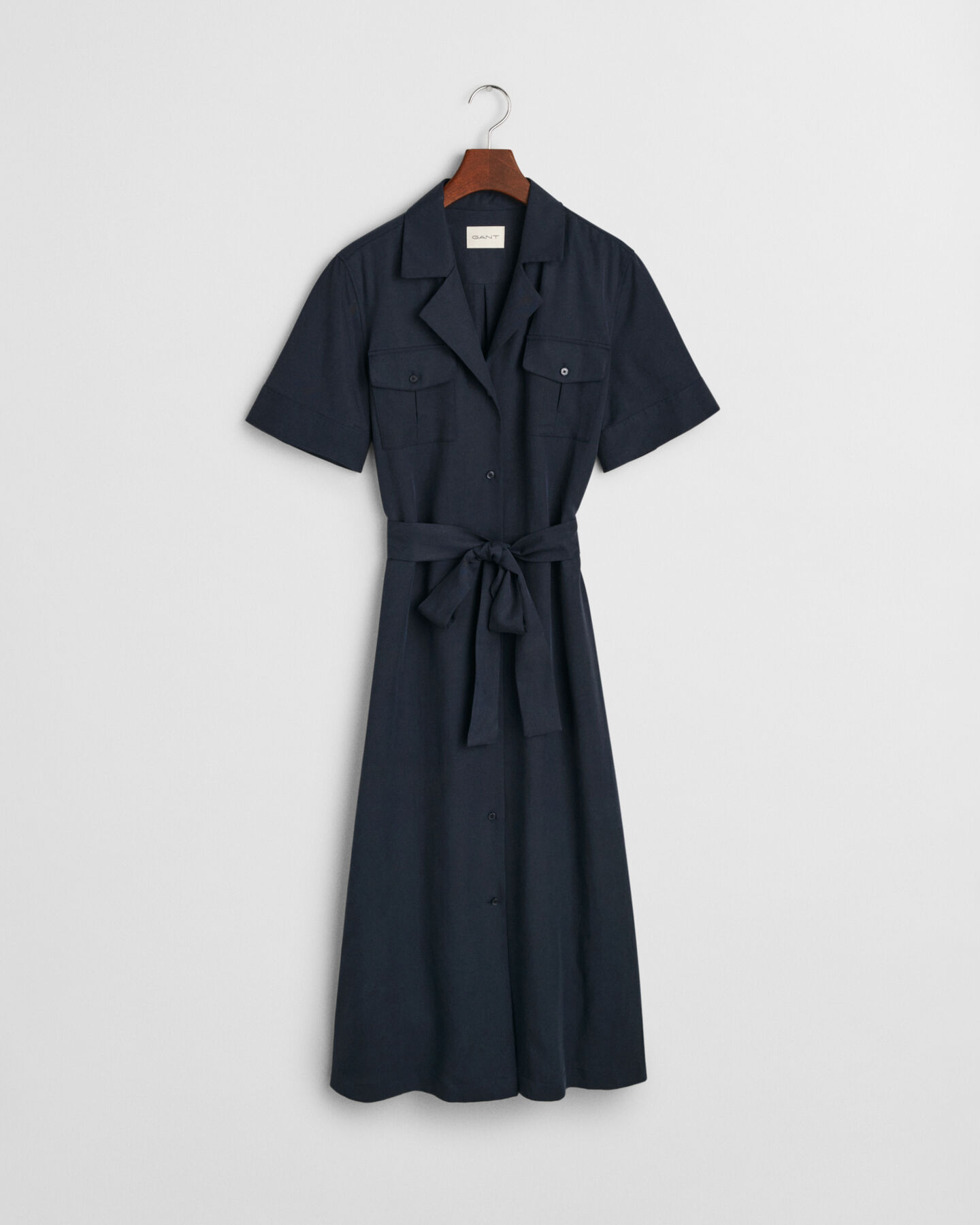 Vestido com bolsos regular fit