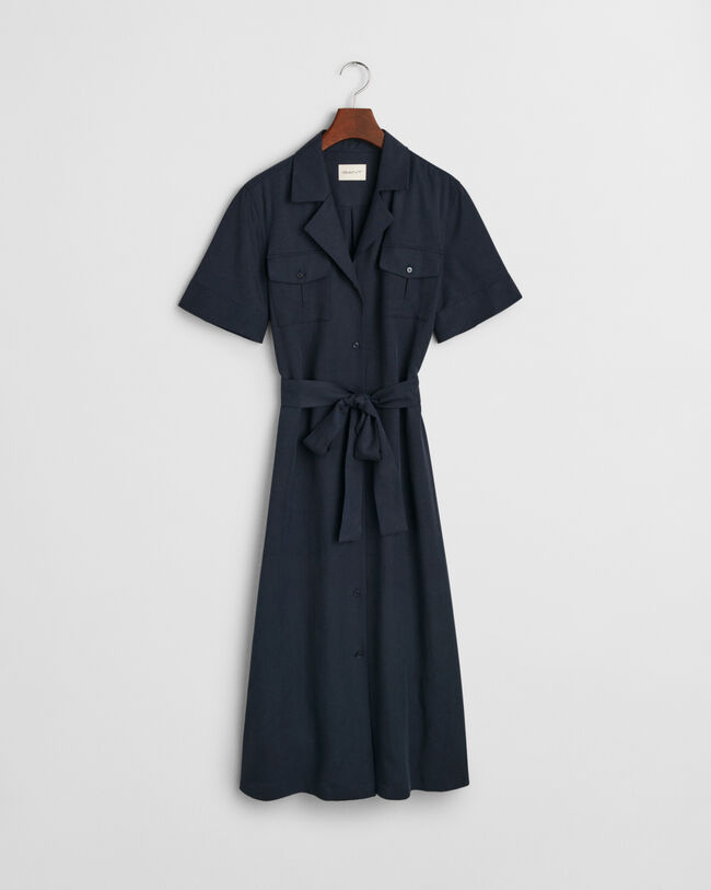 Vestido com bolsos regular fit