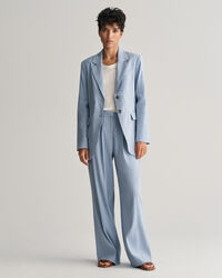 Blazer em linho com elastano regular fit