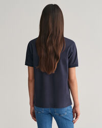 Polo em algod&atilde;o piqu&eacute; contrastante Teens