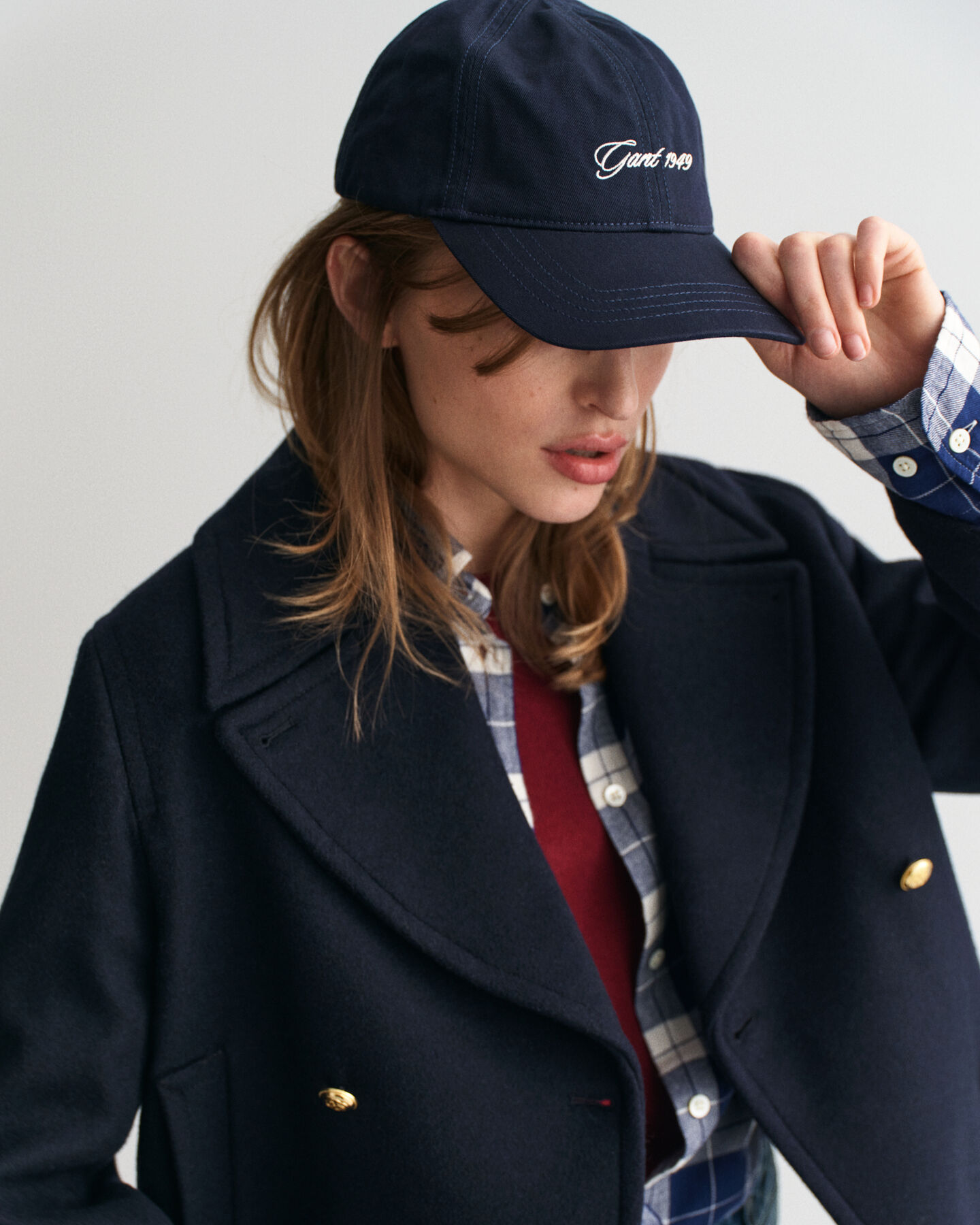 Casaco de marinheiro em lã