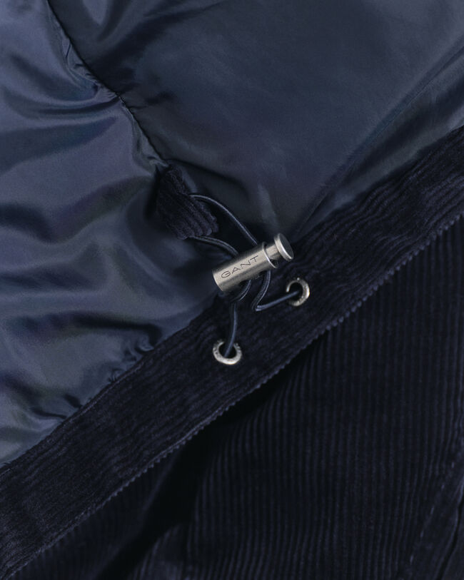 Blusão acolchoado em bombazina