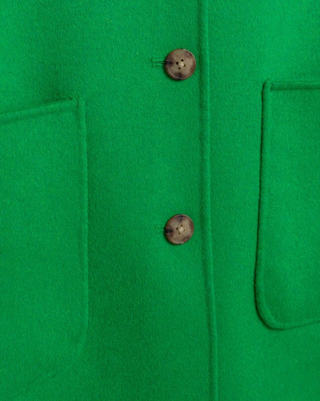 Sobretudo mesclado cosido &agrave; m&atilde;o