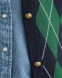 Casaco de malha Argyle